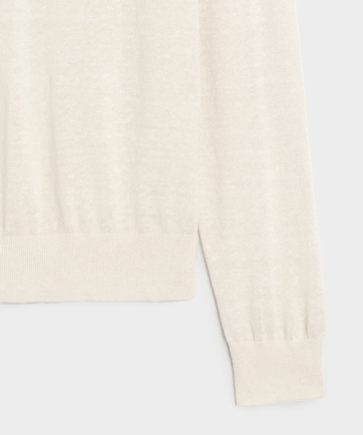 Linen-Cotton Henley Sweater