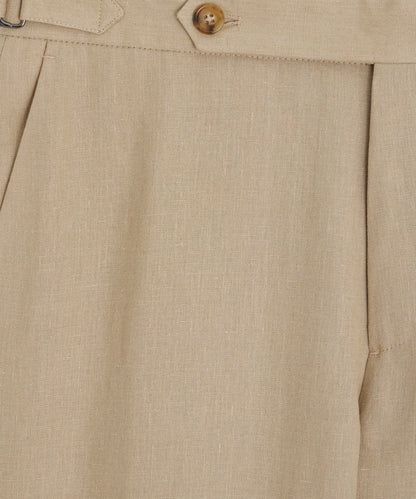 Italian Linen Side Tab Trouser