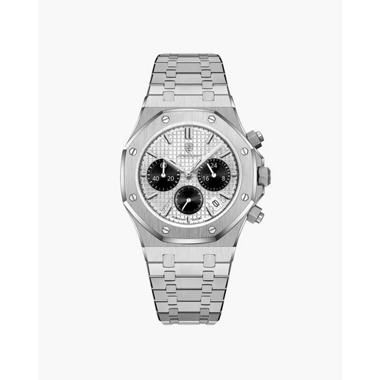 Classic Chronograph Stainless Steel Watch